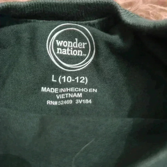 Wonder Nation Kids Green Top with Pocket - Picture 5 of 5
